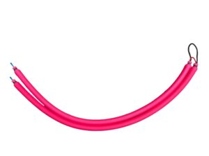 PRE MADE SMALL ID REACTIVE PINK RUBBERS 14/16MM